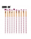MAANGE wielofunkcyjny 5/7/10 sztuk Marbling zestaw pędzli do makijażu Eyeshadow Eyeliner korektor zestaw pędzelków Mini narzędzi