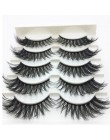 LTWEGO 5 pairs faux 3d rzęsy z norek puszyste delikatne sztuczne rzęsy naturalne długie przedłużanie rzęs makijaż handmade fałsz