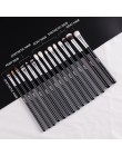 BEILI czarny 15 sztuk pędzle do makijażu naturalne koza kucyk włosy cieni do powiek Eyeliner brwi Smokey odcień zestaw szczotek