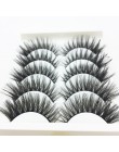 LTWEGO 5 pairs faux 3d rzęsy z norek puszyste delikatne sztuczne rzęsy naturalne długie przedłużanie rzęs makijaż handmade fałsz