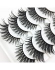 LTWEGO 5 pairs faux 3d rzęsy z norek puszyste delikatne sztuczne rzęsy naturalne długie przedłużanie rzęs makijaż handmade fałsz