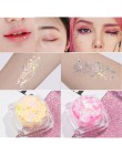 12 kolorów Glitter Shimmer Face Jewels Pigment Body Face Eye brokatowe cekiny krem łagodzący oko błyszczące Skinface cekiny Body