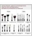 Jessup czarny/srebrny zestaw pędzli do makijażu profesjonalny z naturalne włosy fundacja Powder Eyeshadow pędzel do makijażu Blu