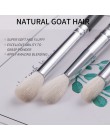 BEILI czarny 15 sztuk pędzle do makijażu naturalne koza kucyk włosy cieni do powiek Eyeliner brwi Smokey odcień zestaw szczotek