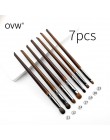 OVW Natural Goat Hair pędzle do cieni do makijażu zestaw nabor kistey Crease mieszanie podświetlanie pędzel pinceaux maquillage 