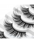 4/8 Pairs Lashes 3D rzęsy z norek naturalne długie/grube sztuczne rzęsy Handmade lashes Makeup Extension rzęsy