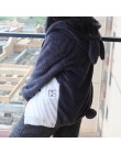 Nowy Harajuku Totoro Kawaii bluza z kapturem mój sąsiad płaszcz Cosplay polar płaszcz z uszami Harajuku słodkie kurtki boże naro