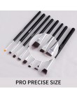 BEILI czarny 15 sztuk pędzle do makijażu naturalne koza kucyk włosy cieni do powiek Eyeliner brwi Smokey odcień zestaw szczotek