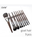 OVW Natural Goat Hair pędzle do cieni do makijażu zestaw nabor kistey Crease mieszanie podświetlanie pędzel pinceaux maquillage 
