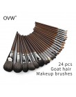 OVW Natural Goat Hair pędzle do cieni do makijażu zestaw nabor kistey Crease mieszanie podświetlanie pędzel pinceaux maquillage 