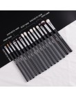BEILI czarny 15 sztuk pędzle do makijażu naturalne koza kucyk włosy cieni do powiek Eyeliner brwi Smokey odcień zestaw szczotek