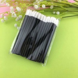 50 sztuk jednorazowe kosmetyczne makijaż szczotka do ust szminka wargi błyszczące różdżki Pen Cleaner aplikator Eyeshadow błyszc