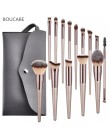 4-14 sztuk zestaw pędzli do makijażu do podkładu Powder Blush Eyeshadow Concealer Lip pędzel do makijażu powiek z torbą kosmetyk