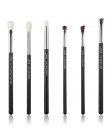 Jessup czarny/srebrny zestaw pędzli do makijażu profesjonalny z naturalne włosy fundacja Powder Eyeshadow pędzel do makijażu Blu