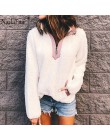 Nadafair Casual ponadgabarytowa puszysta bluza z kapturem damska świąteczna zapinana na zamek Faux zimowa bluza polarowa z kaptu