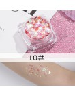 12 kolorów Glitter Shimmer Face Jewels Pigment Body Face Eye brokatowe cekiny krem łagodzący oko błyszczące Skinface cekiny Body