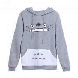 Gorąca sprzedaż jesień moda mężczyzna kobiet kreskówka totoro bluza z kapturem bluza sweter unisex bluza wiosna na co dzień płas