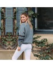 Jesień 2019 moda Streetwear z długim rękawem O-Neck kobiety bluzy luźne różowe topy Patchwork sweter bluza kobiety ubrania
