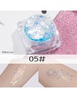 12 kolorów Glitter Shimmer Face Jewels Pigment Body Face Eye brokatowe cekiny krem łagodzący oko błyszczące Skinface cekiny Body
