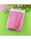 50 sztuk jednorazowe kosmetyczne makijaż szczotka do ust szminka wargi błyszczące różdżki Pen Cleaner aplikator Eyeshadow błyszc