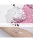 12 kolorów Glitter Shimmer Face Jewels Pigment Body Face Eye brokatowe cekiny krem łagodzący oko błyszczące Skinface cekiny Body