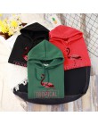 Shellsuning Letter Print damska bluza Harajuku damska bluza z kapturem w stylu oversize Casual miękkie ciepłe proste Streetwear 