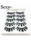 LTWEGO 5 pairs faux 3d rzęsy z norek puszyste delikatne sztuczne rzęsy naturalne długie przedłużanie rzęs makijaż handmade fałsz