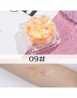 12 kolorów Glitter Shimmer Face Jewels Pigment Body Face Eye brokatowe cekiny krem łagodzący oko błyszczące Skinface cekiny Body