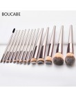 4-14 sztuk zestaw pędzli do makijażu do podkładu Powder Blush Eyeshadow Concealer Lip pędzel do makijażu powiek z torbą kosmetyk