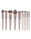 4-14 sztuk zestaw pędzli do makijażu do podkładu Powder Blush Eyeshadow Concealer Lip pędzel do makijażu powiek z torbą kosmetyk