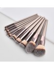 4-14 sztuk zestaw pędzli do makijażu do podkładu Powder Blush Eyeshadow Concealer Lip pędzel do makijażu powiek z torbą kosmetyk