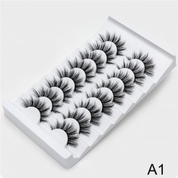 4/8 Pairs Lashes 3D rzęsy z norek naturalne długie/grube sztuczne rzęsy Handmade lashes Makeup Extension rzęsy