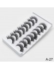 4/8 Pairs Lashes 3D rzęsy z norek naturalne długie/grube sztuczne rzęsy Handmade lashes Makeup Extension rzęsy