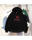 Shellsuning Letter Print damska bluza Harajuku damska bluza z kapturem w stylu oversize Casual miękkie ciepłe proste Streetwear 