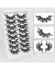 Nowy 5/8 pairs naturalne sztuczne rzęsy sztuczne rzęsy długi makijaż 3d rzęsy z norek przedłużanie rzęs sztuczne rzęsy z norek d