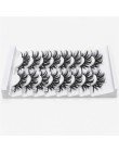 Nowy 5/8 pairs naturalne sztuczne rzęsy sztuczne rzęsy długi makijaż 3d rzęsy z norek przedłużanie rzęs sztuczne rzęsy z norek d
