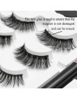 3 zestaw magnesów Mix rzęs magnetyczny płynny Eyeliner i magnetyczne sztuczne rzęsy i pęseta naturalny wodoodporny, długi, trwał