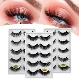 SHIDISHANGPIN 5 par rzęsy z norek sztuczne rzęsy naturalne sztuczne rzęsy 3d rzęsy z norek 3d rzęsy mink faux cils cilios