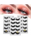 SHIDISHANGPIN 5 par rzęsy z norek sztuczne rzęsy naturalne sztuczne rzęsy 3d rzęsy z norek 3d rzęsy mink faux cils cilios