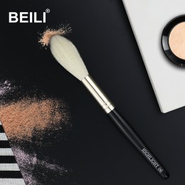 BEILI 1 Piece100 % prawdziwe kozy włosy czarna rękojeść wyróżnij rumieniec długie włosy pojedyncze pędzle do makijażu 06 