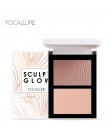 FOCALLURE podwójna głowica 3D Bronzer wyróżnienia do makijaż twarzy kij krem tekstury kontur iluminador Highlighter Bronzer