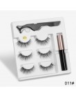 3 zestaw magnesów Mix rzęs magnetyczny płynny Eyeliner i magnetyczne sztuczne rzęsy i pęseta naturalny wodoodporny, długi, trwał