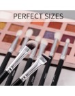 BEILI 8 sztuk klasyczne czarne Pro pędzle do makijażu kozy włosy syntetyczne cień do oczu brwi mieszanie smoky zestaw pędzli do 