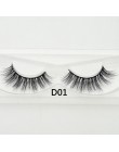 Visofree sztuczne rzęsy handmade naturalny makijaż sztuczne rzęsy brokat opakowanie 1 para box makijaż sexy 3D rzęsy z norek D01