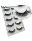 SHIDISHANGPIN 5 par rzęsy z norek sztuczne rzęsy naturalne sztuczne rzęsy 3d rzęsy z norek 3d rzęsy mink faux cils cilios