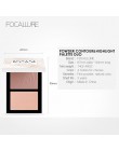 FOCALLURE podwójna głowica 3D Bronzer wyróżnienia do makijaż twarzy kij krem tekstury kontur iluminador Highlighter Bronzer