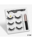 3 zestaw magnesów Mix rzęs magnetyczny płynny Eyeliner i magnetyczne sztuczne rzęsy i pęseta naturalny wodoodporny, długi, trwał