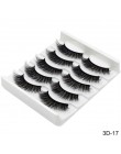 Nowy 5/8 pairs naturalne sztuczne rzęsy sztuczne rzęsy długi makijaż 3d rzęsy z norek przedłużanie rzęs sztuczne rzęsy z norek d