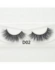 Visofree sztuczne rzęsy handmade naturalny makijaż sztuczne rzęsy brokat opakowanie 1 para box makijaż sexy 3D rzęsy z norek D01