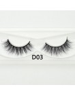 Visofree sztuczne rzęsy handmade naturalny makijaż sztuczne rzęsy brokat opakowanie 1 para box makijaż sexy 3D rzęsy z norek D01